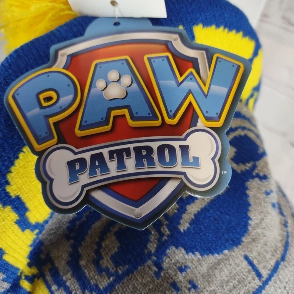 Paw Patrol Nickelodeon Unisex Kids Beanie Hat Toboggan One Sz Blue Gray Yellow